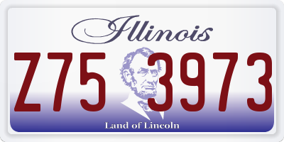 IL license plate Z753973