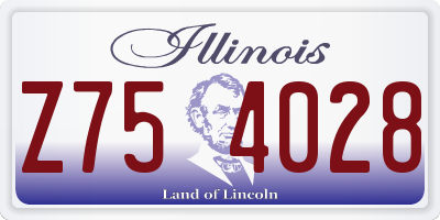 IL license plate Z754028