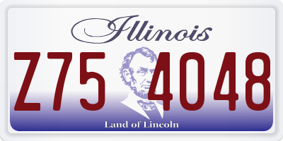 IL license plate Z754048