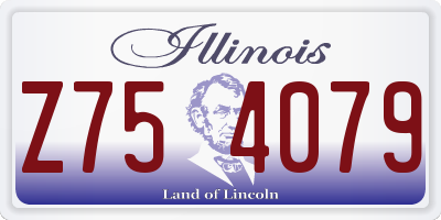 IL license plate Z754079