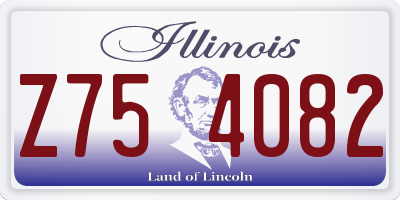 IL license plate Z754082