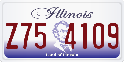 IL license plate Z754109