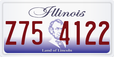 IL license plate Z754122