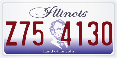 IL license plate Z754130