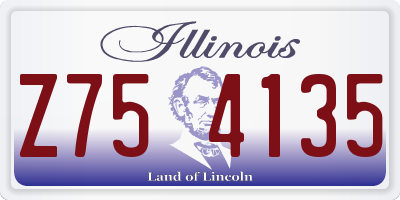IL license plate Z754135