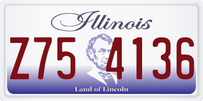 IL license plate Z754136
