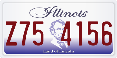 IL license plate Z754156