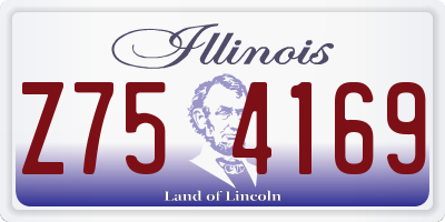 IL license plate Z754169
