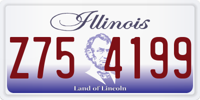 IL license plate Z754199