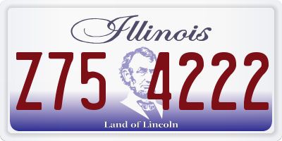 IL license plate Z754222