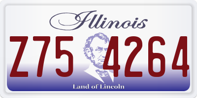 IL license plate Z754264