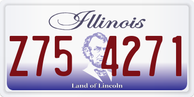 IL license plate Z754271