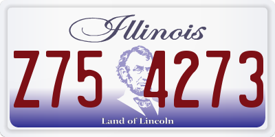 IL license plate Z754273