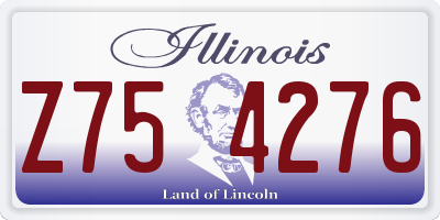 IL license plate Z754276