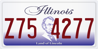 IL license plate Z754277