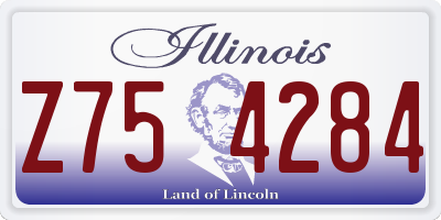 IL license plate Z754284
