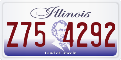 IL license plate Z754292