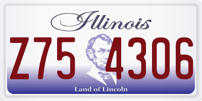 IL license plate Z754306