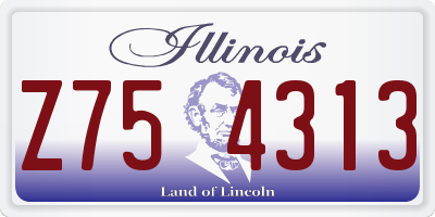 IL license plate Z754313
