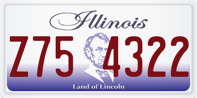 IL license plate Z754322