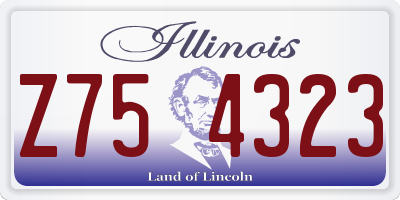 IL license plate Z754323
