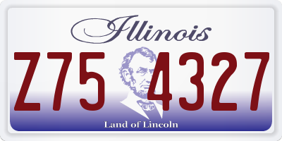 IL license plate Z754327
