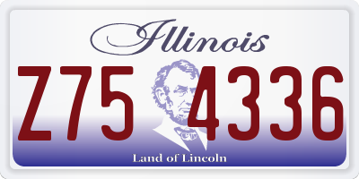 IL license plate Z754336