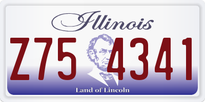 IL license plate Z754341