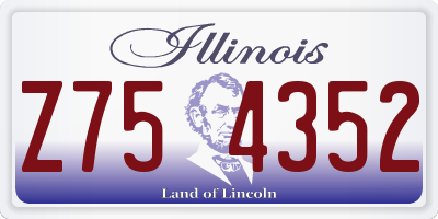 IL license plate Z754352