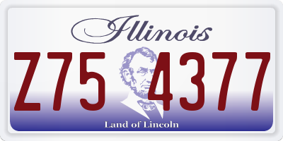 IL license plate Z754377