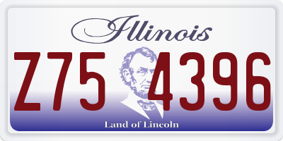 IL license plate Z754396