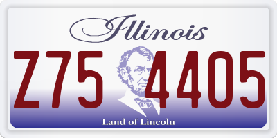IL license plate Z754405