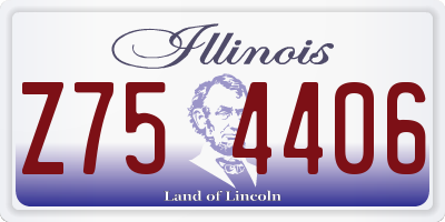 IL license plate Z754406