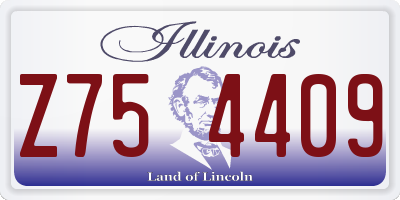 IL license plate Z754409