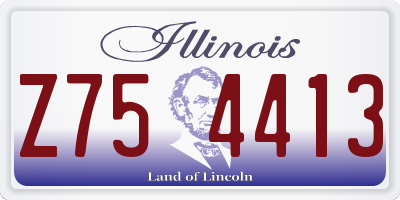 IL license plate Z754413