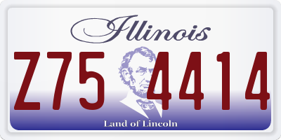 IL license plate Z754414