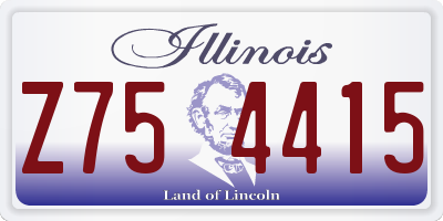 IL license plate Z754415