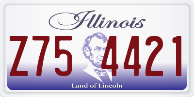 IL license plate Z754421