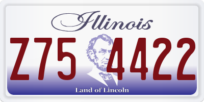 IL license plate Z754422