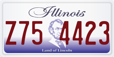 IL license plate Z754423