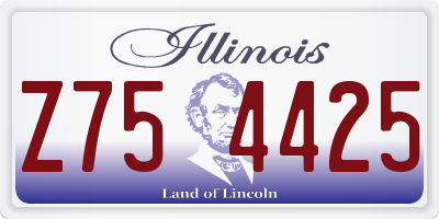 IL license plate Z754425