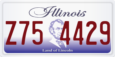 IL license plate Z754429
