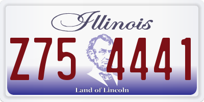 IL license plate Z754441