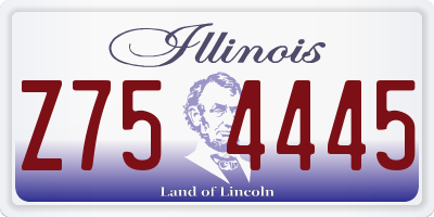 IL license plate Z754445
