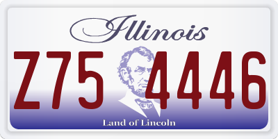 IL license plate Z754446