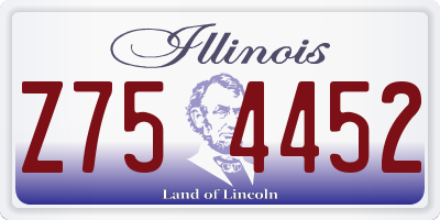 IL license plate Z754452