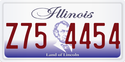 IL license plate Z754454