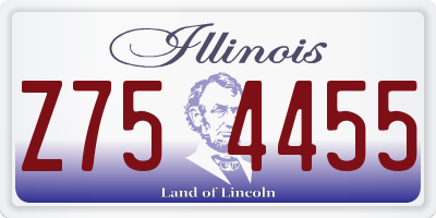 IL license plate Z754455