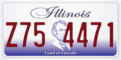 IL license plate Z754471
