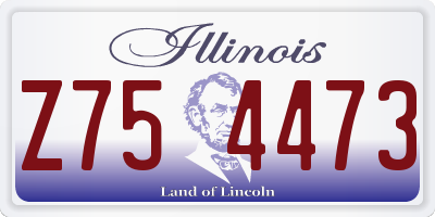 IL license plate Z754473